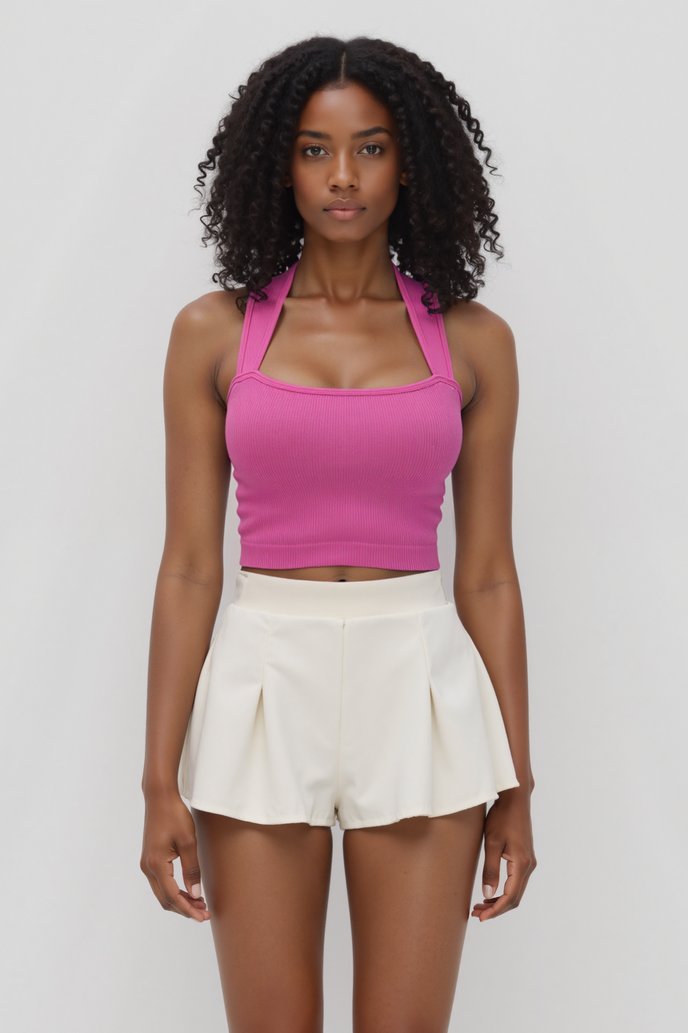 Essential Solid Color Tank Top - Soft Breathable Everyday Basic-2500151