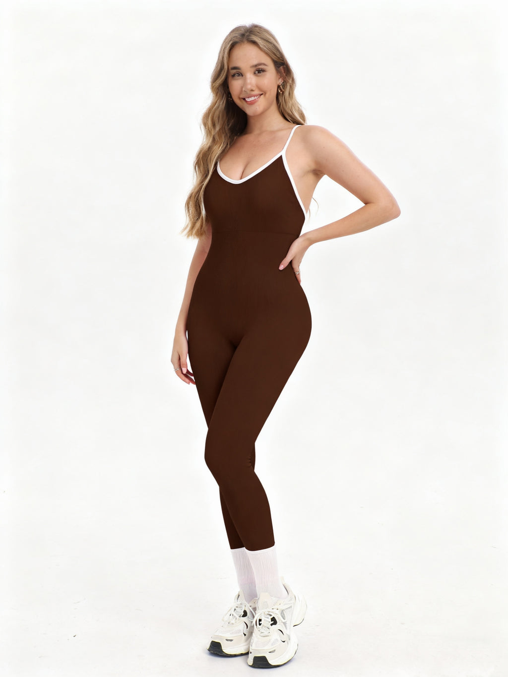 【New Arrival】Va Va Voom Bodysuit - Long Pants with Spaghetti Straps-2500162