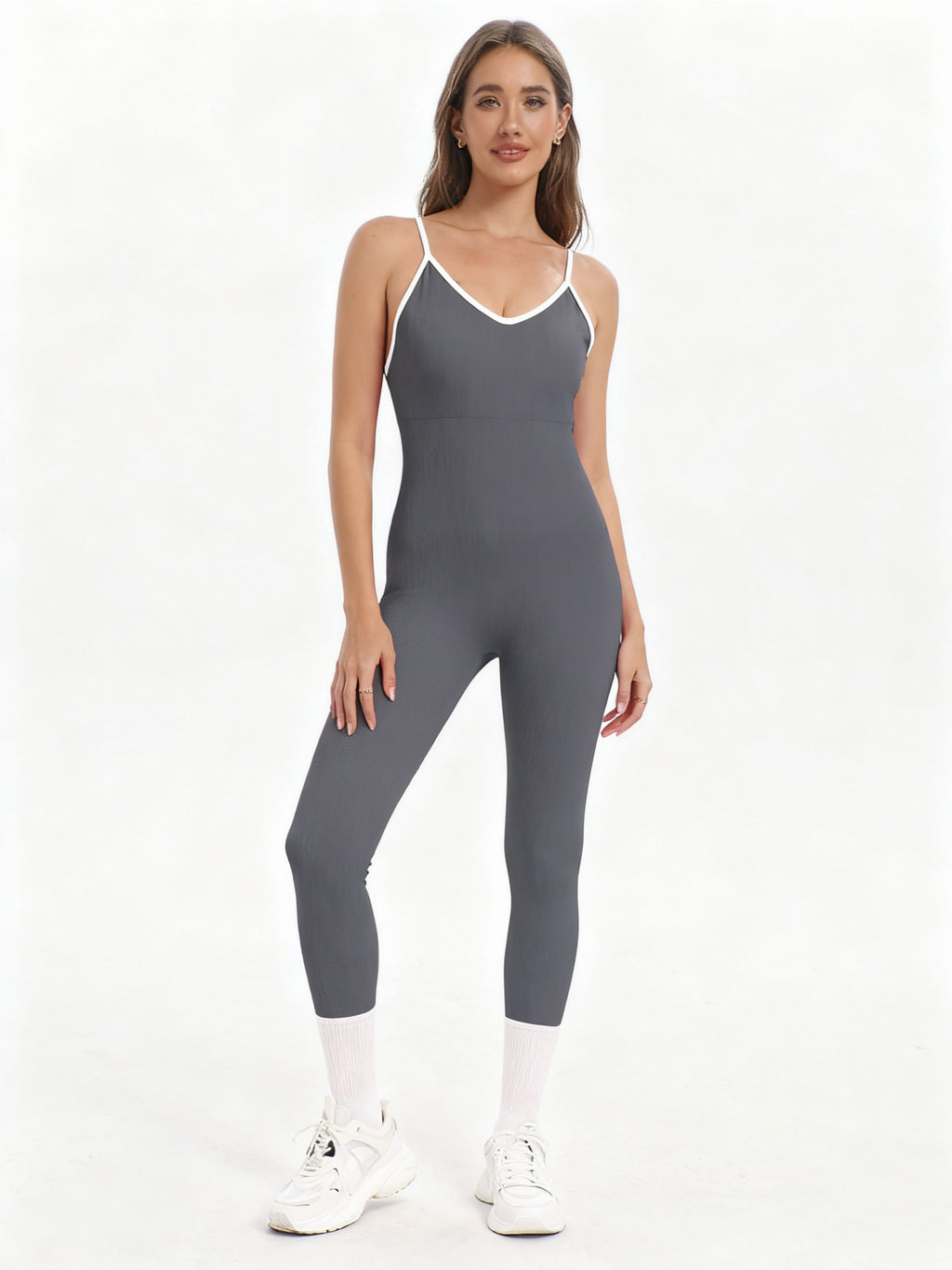 【New Arrival】Va Va Voom Bodysuit - Long Pants with Spaghetti Straps-2500162