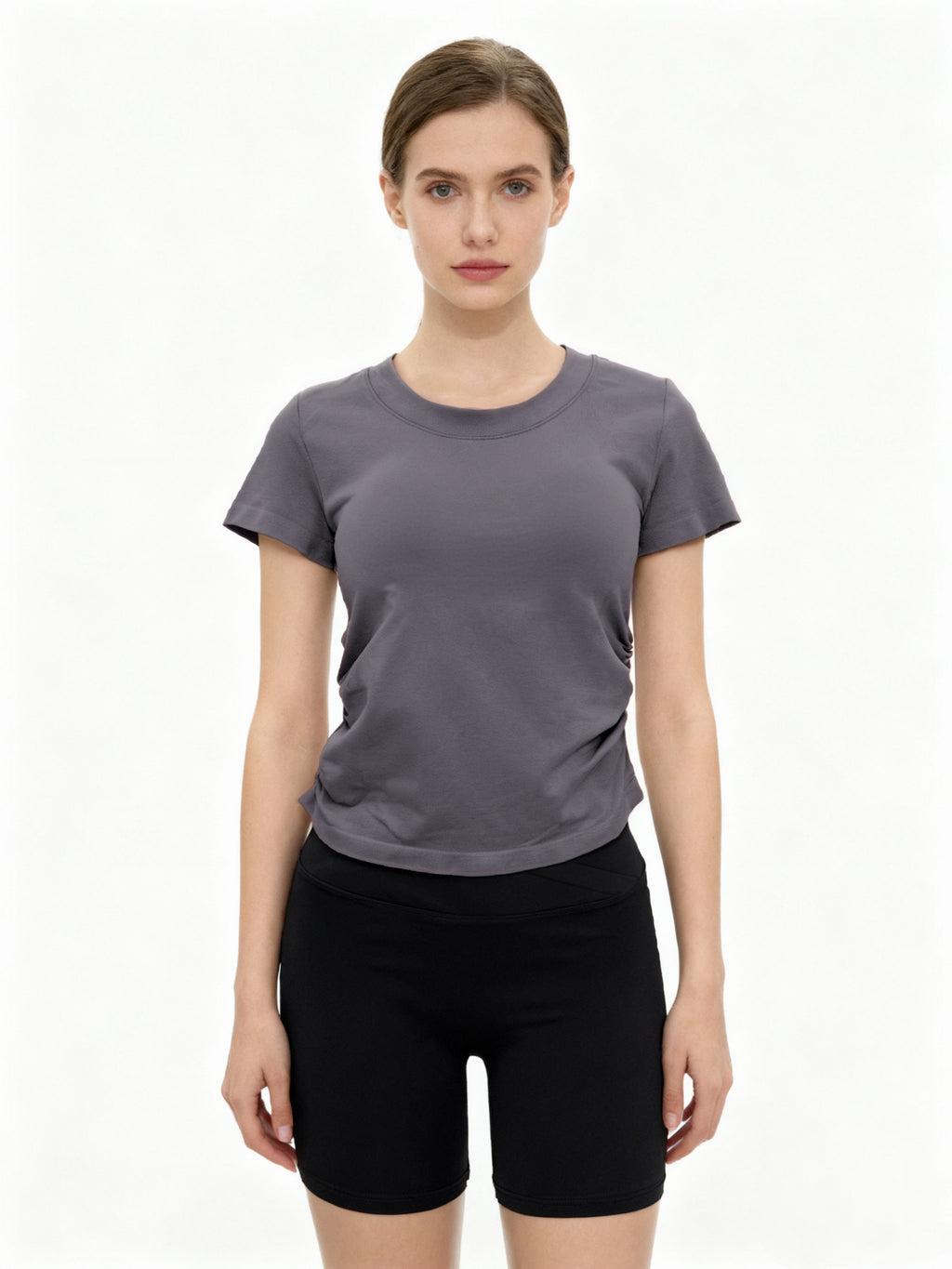 【Best Seller】Soft Knit Cotton Tee - Versatile Staple for Layering-2500152